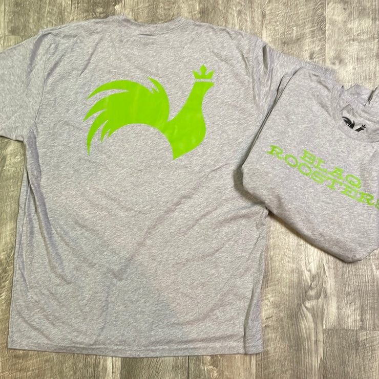 Gray and Lime Green